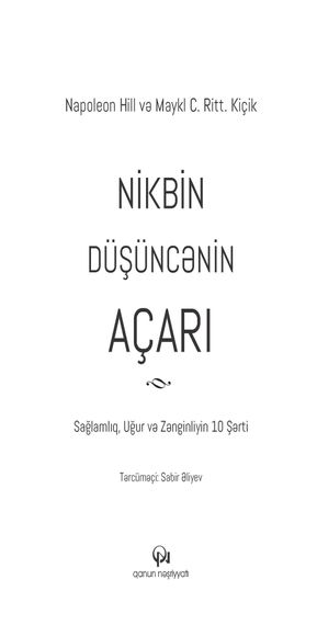 Nikbin düşüncənin açarı