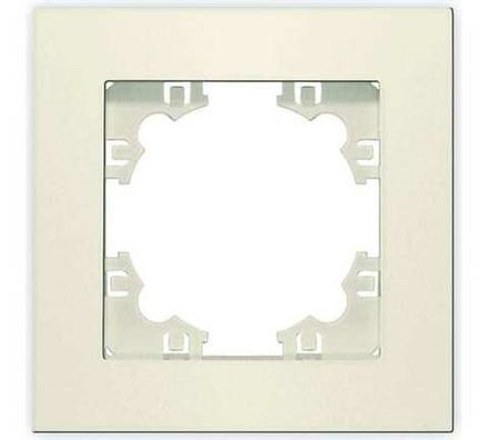 Рамка одноместная горизонтальная "UNIVersal" серия "Афина" слоновая кость (ivory) (еврослот) (HU2312