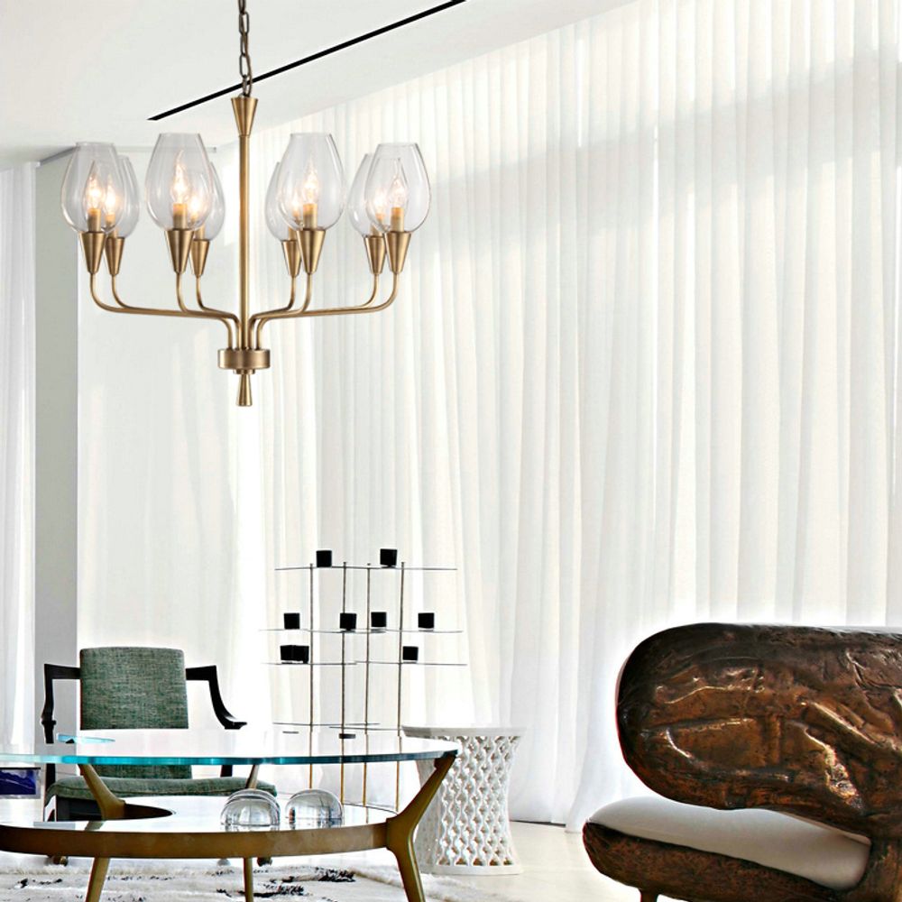 Подвесная Дизайнерская Люстра Viola 8 Синий By Imperiumloft