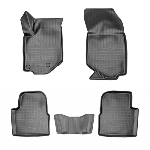 Ковры в салон Norplast/Unidec для Peugeot 2008 II (2019-)Полиуретан,Черный, арт.NPA11-C64-235