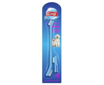 Зубная щетка для собак и кошек Cliny