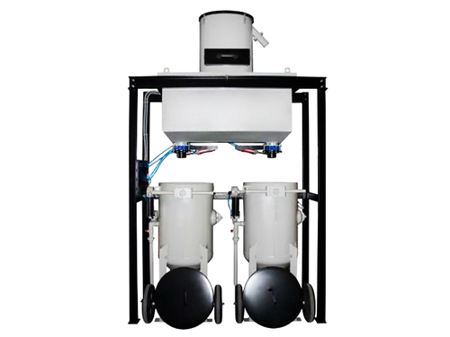 Циклон-сепаратор для очистки абразива с бункером для ссыпания 1м3 на 2 пескоструйных аппарата