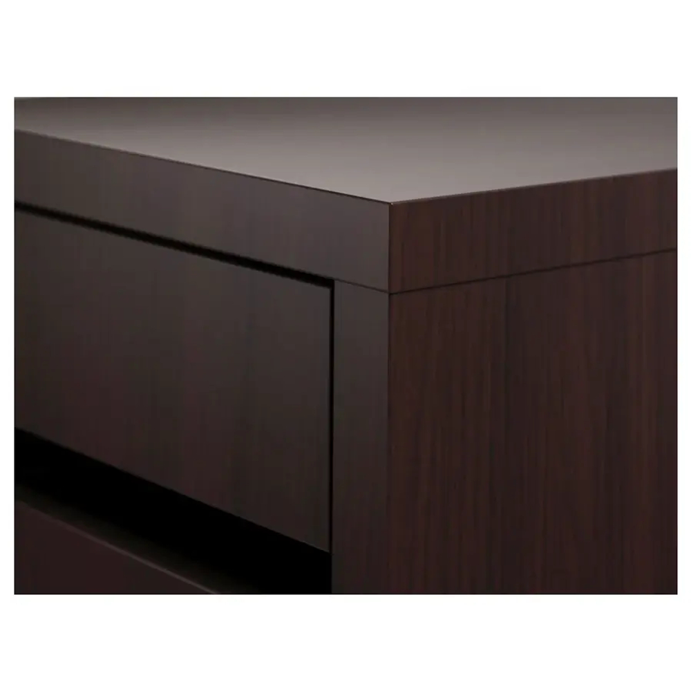 Комод с местом для документов - IKEA MICKE/МИККЕ ИКЕА, 35х50х75 см, черный