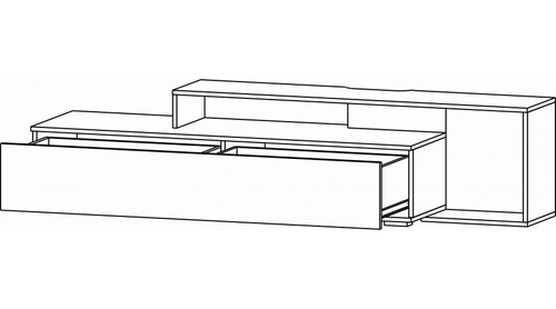 Даллас Тумба ТВ-05 Дуб вотан / Цемент темный
