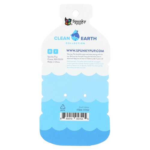 Spunky Pup, Clean Earth Collection, маленькие омары, 1 игрушка
