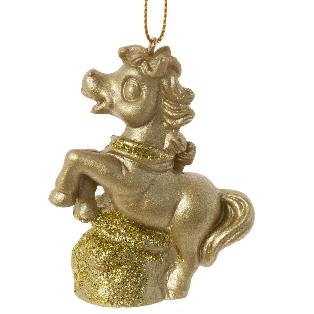 GAEM Фигурка декоративная подвесная "Лошадка", L6 W3 H7,5 см, 2в.