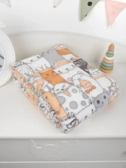 Плед для новорожденных Baby Nice в кроватку и коляску 100х140