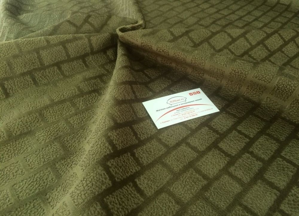 Велюр Олива кирпичик