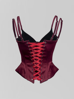 Корсет Agdali Brand атласный однотонный с двойными лямками