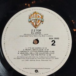 Винтажная виниловая пластинка LP ZZ Top El Loco (USA 1981)