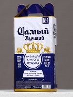 Подарочный набор «Экстра мужик»: гель для душа 250 мл и мочалка для тела, Чистое счастье