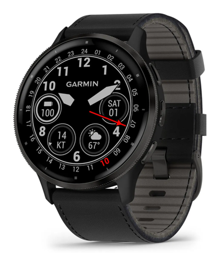 Умные часы Venu 3 Черный с кожаным ремешком