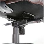 Кресло руководителя Helmi HL-ES03 "Invincible" повыш. прочн., кожа коричн., мультибл, хром, до 250кг