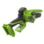 Цепная мини-пила аккумуляторная Greenworks CS2410A, 24V, 10см, бесщёточная, с автоматической смазкой цепи, c 1хАКБ 4Ач и ЗУ (CS2410AUB)