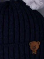 Шапка для мальчика зимняя вязаная и снуд