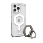 Защитный прозрачный чехол MagSafe и кольцо-держатель UAG Plyo для iPhone 16 Pro Max Гибридный поликарбонатный чехол с повышенным уровнем защиты при падении и вырезом для Контроллера камеры. Производителем заявлена устойчивость к пожелтению