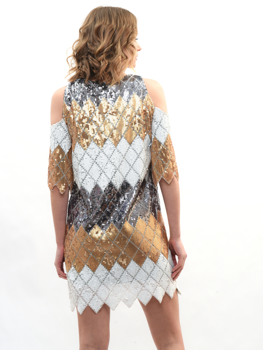 Платье женское в пайетках