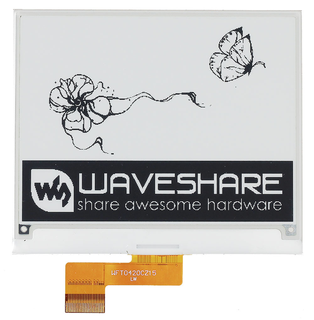 Экран E-ink 4,2” / 400×300 / монохромный