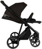 Детская коляска Roan Sol 2.0 3 в 1 с автокреслом Tutis Elo Lux EduSky Black SLL/30/T Caviar Black/Black/руч.Black