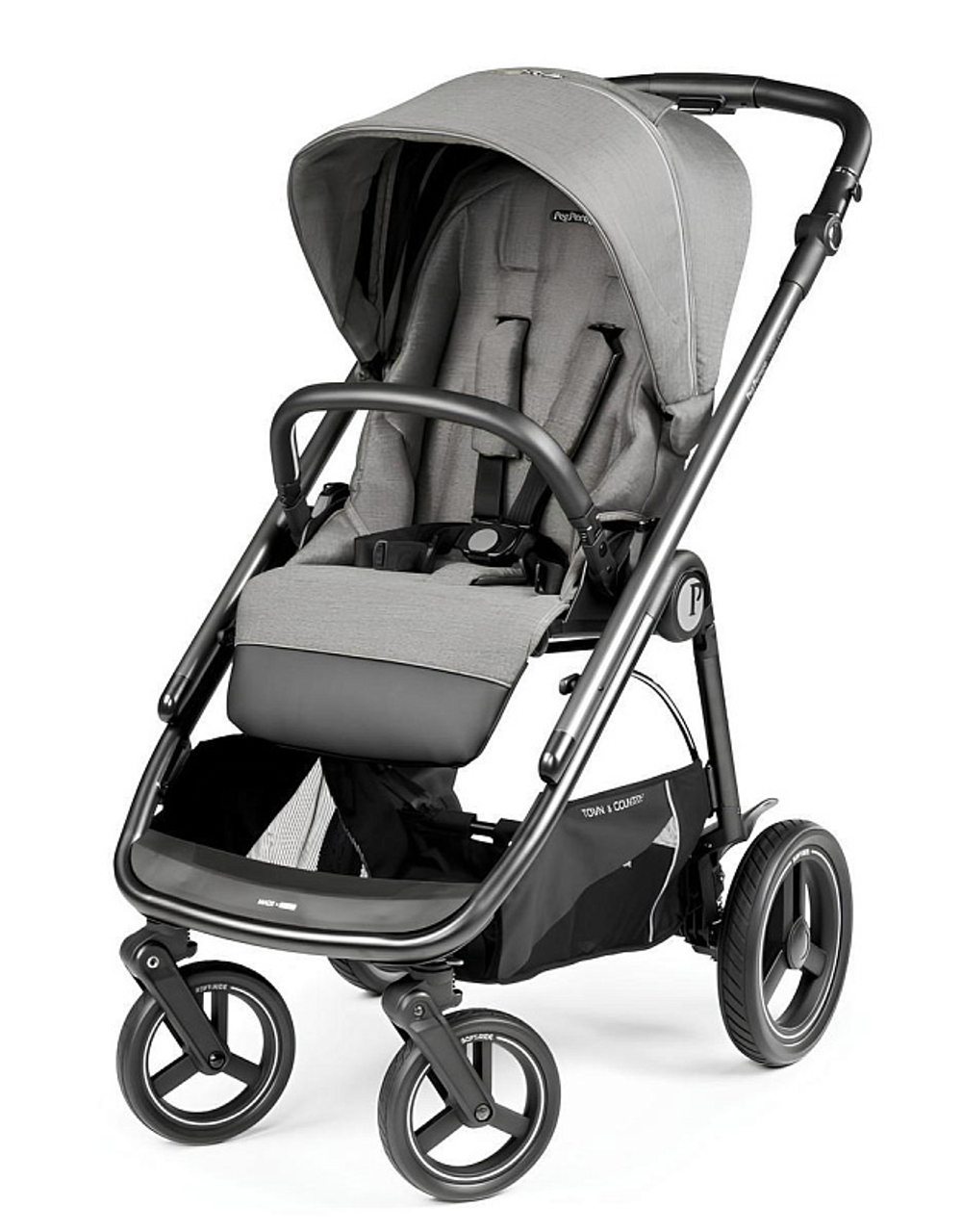 Коляска 2 в 1 Peg Perego Veloce TC Culla Grande City Grey