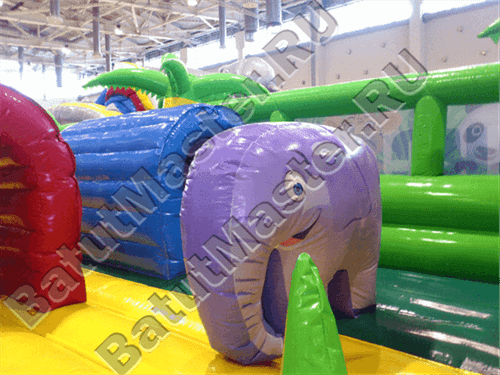 Надувной коммерческий батут "Джунгли"