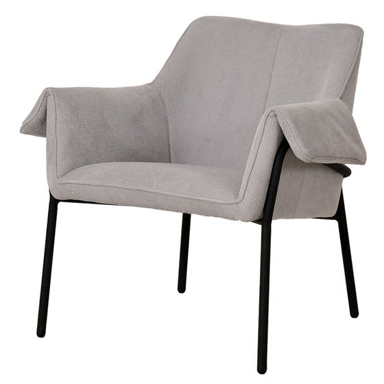 Кресло Aline светло-серый шенилл | Bergenson Bjorn | Купить в Hallberg.ru