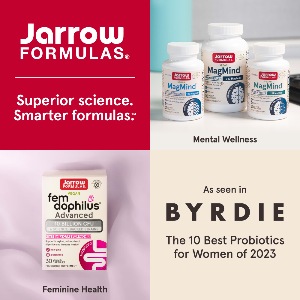 Jarrow Formulas, Vegan Fem Dophilus, улучшенный продукт, 10 млрд КОЕ (250 мг), 30 растительных капсул