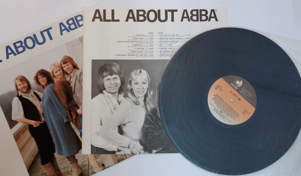 Винтажная виниловая пластинка LP Сборник All About ABBA (Japan 1978) (No Obi)