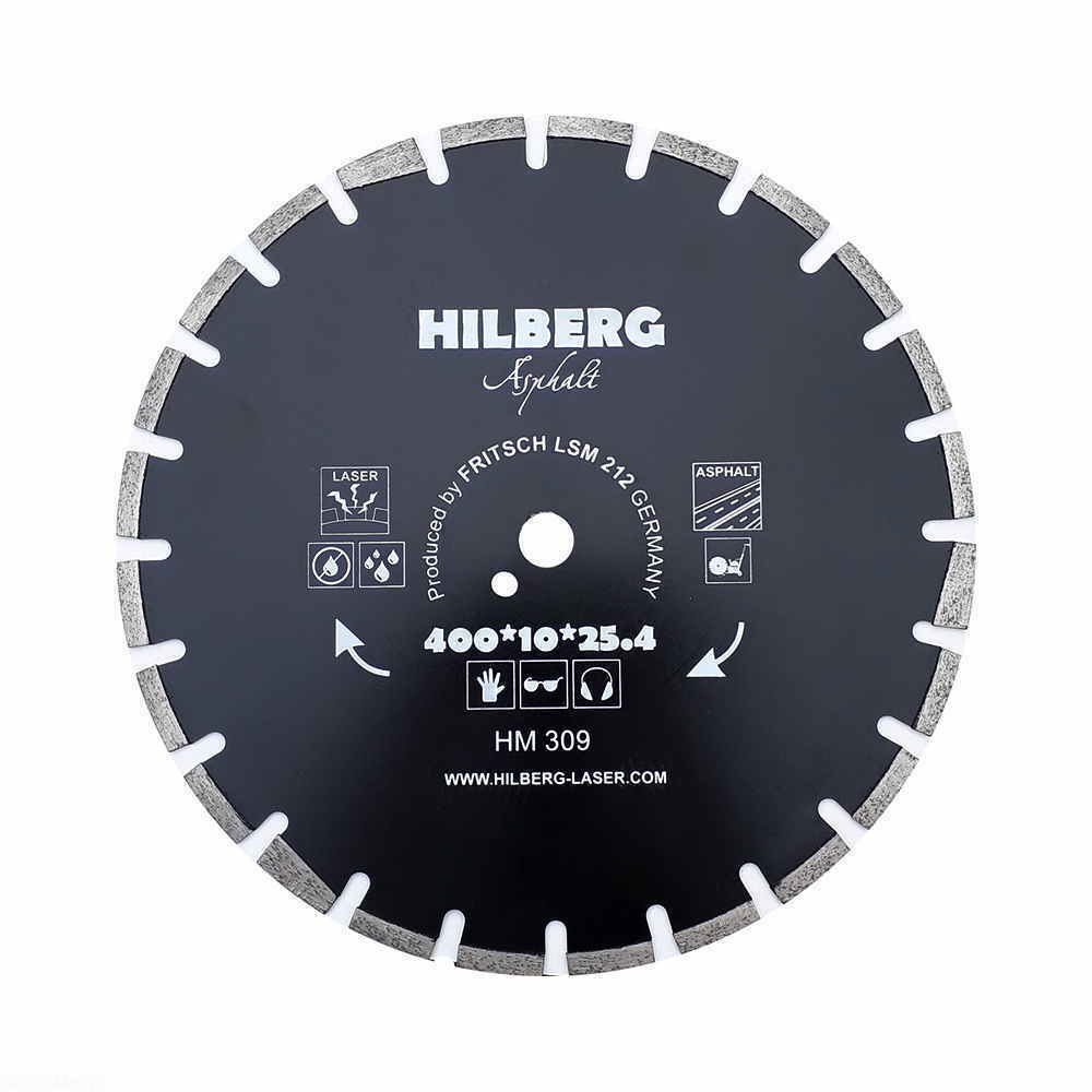 Диск алмазный отрезной 400*25,4 Hilberg Hard Materials Лазер асфальт HM309