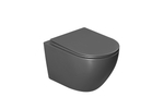 Унитаз подвесной Globo VT1-14TMA Tornado, цвет антрацит матовый, ультратонкое soft-close сиденье