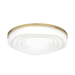 7674/DL PALE SN 000 белый/натуральное дерево LED 48Вт 3000-6000К D388 IP43 пульт ДУ FASS WOOD
