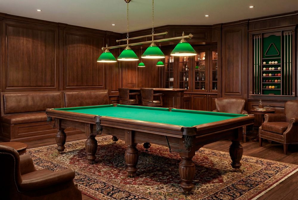 Стол / пирамида "Русский Гранд" (11 футов, 8 ног, 38мм камень) борта дуб, лузы премиум