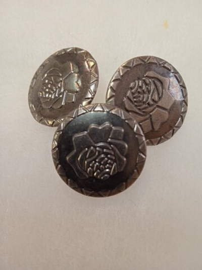 Кнопки джинсовые (17 мм, уп.10 шт.). Роза