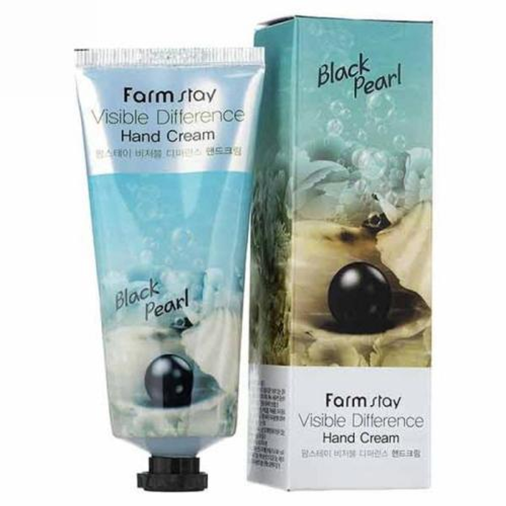 FarmStay. Крем для рук с экстрактом черного жемчуга Visible Difference Hand Cream Black Pearl