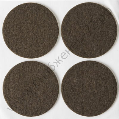 STAYER d 50 мм, самоклеящиеся, фетровые, 4 шт. коричневые, мебельные накладки (40910-50)