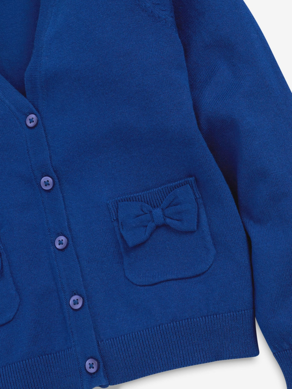 Кардиган школьный с карманами для девочки Next 691-746, Синий