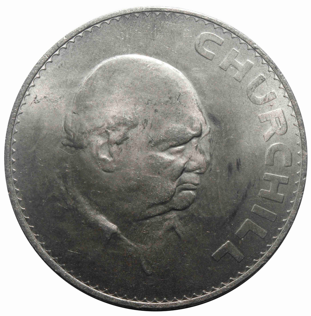1 крона 1965 Великобритания (на смерть Черчиля) VF-XF