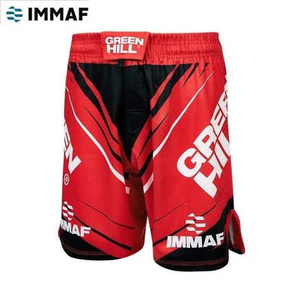 MMI-4022 Шорты MMA SHORT IMMAF approved красные