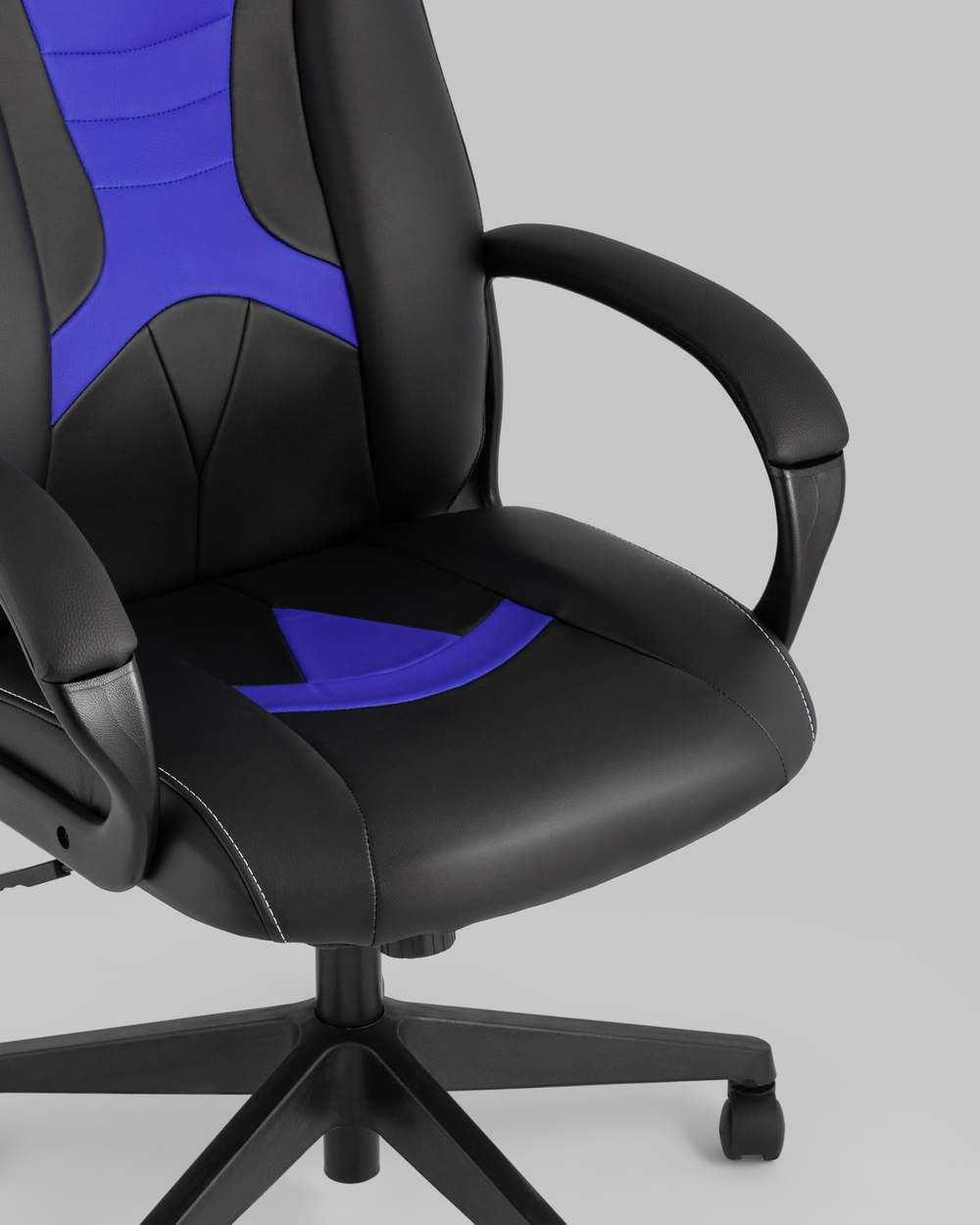 Кресло игровое TopChairs ST-CYBER 8 черный/синий