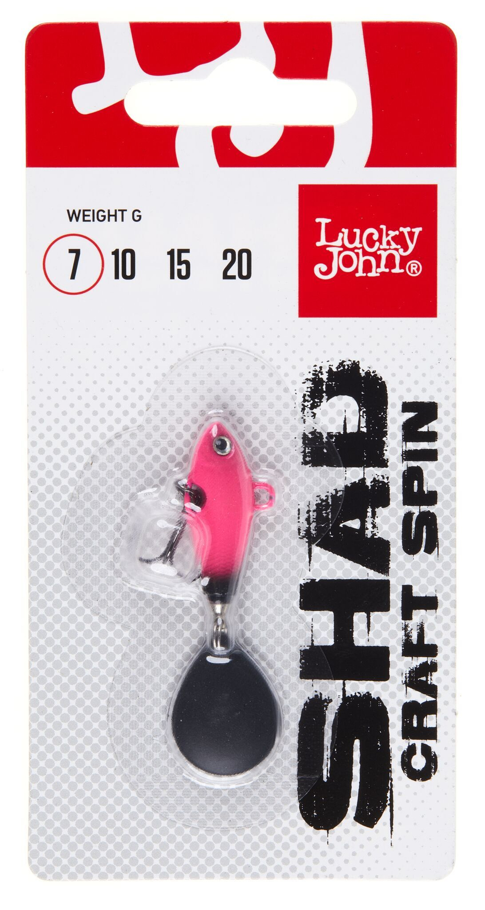 Тейл-спиннер Lucky John SHAD CRAFT SPIN 07.0г 021 в блистере