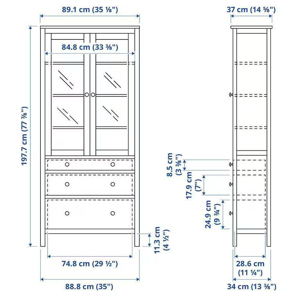 Шкаф для посуды Кантри (Hemnes) 23