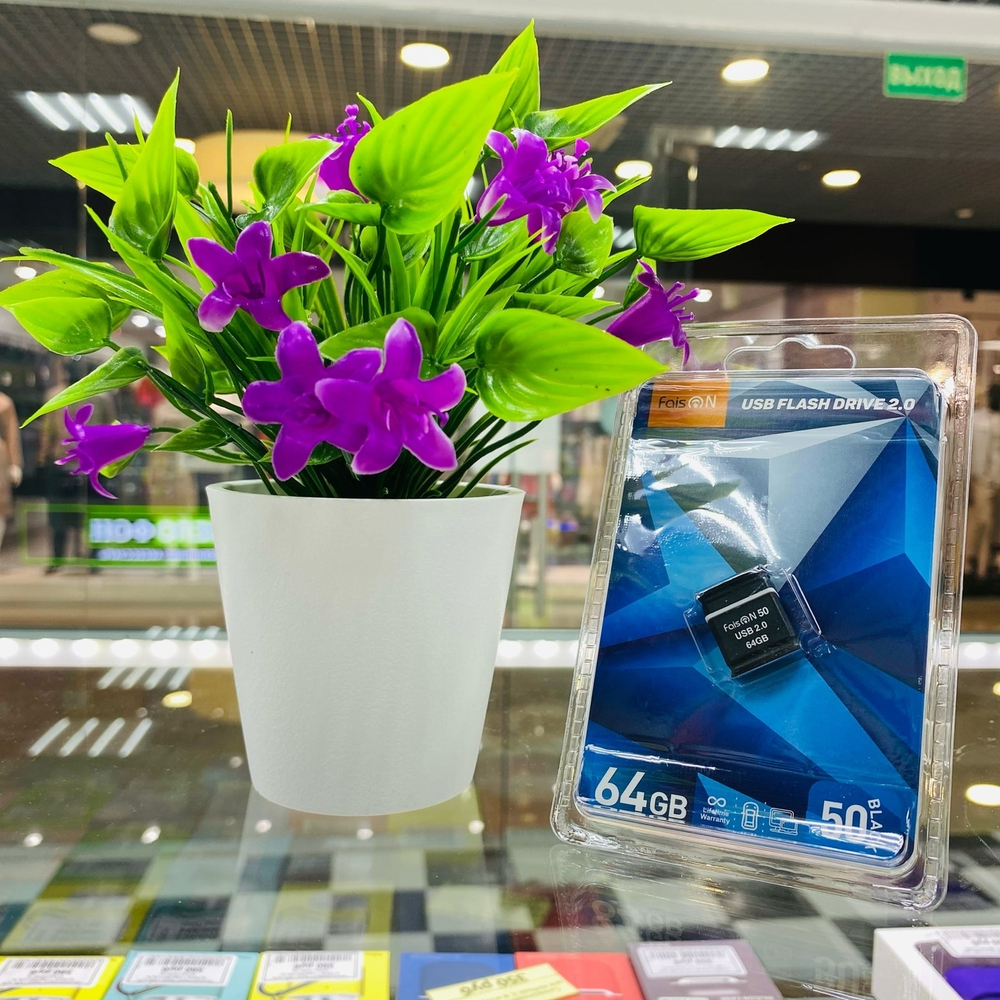 USB Флешка 64GB Faison 50, USB 2.0, черная