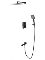 Душевая система встраиваемая WONZON & WOGHAND FLEX, Черный матовый (WW-88939072-MB)