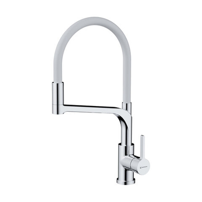 Смеситель  Omoikiri SINTO 2 PLUS C-WH  для кухни хром/белый  4994378