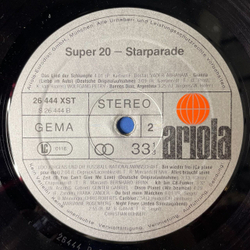 Винтажная виниловая пластинка LP Сборник Super 20 Star Parade (Germany 1978)