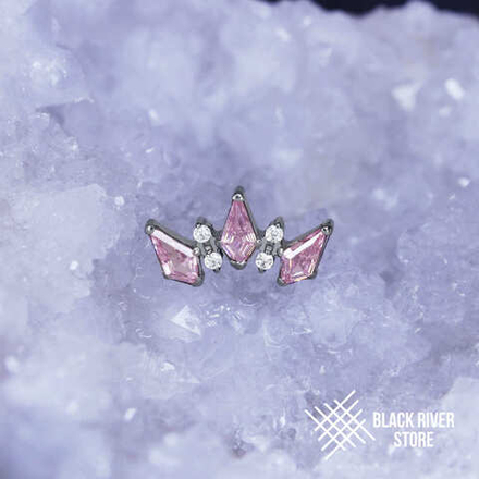 5K Rhombic Pink & Crystal