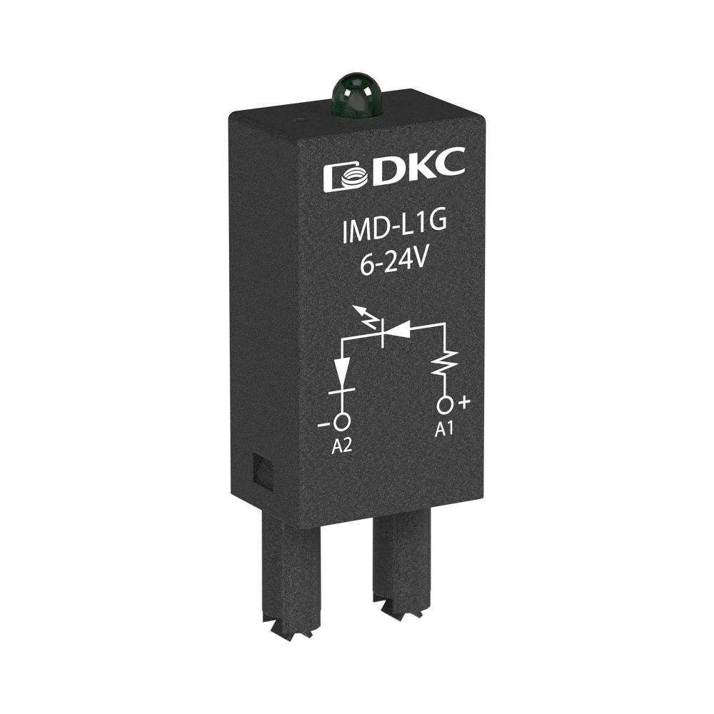 Модуль индикации, LED зелёный, 6-24V AC/DC