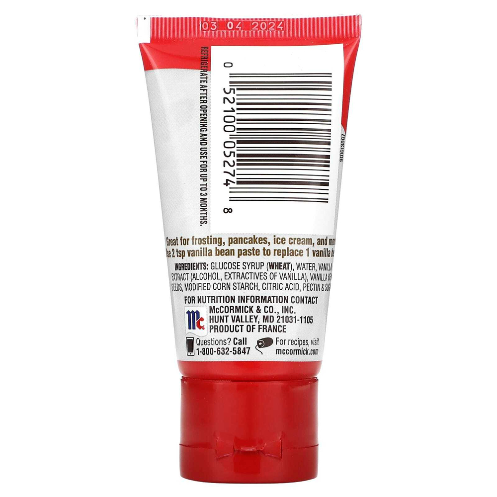 McCormick, Ванильная паста, 56 г (1,98 унции)