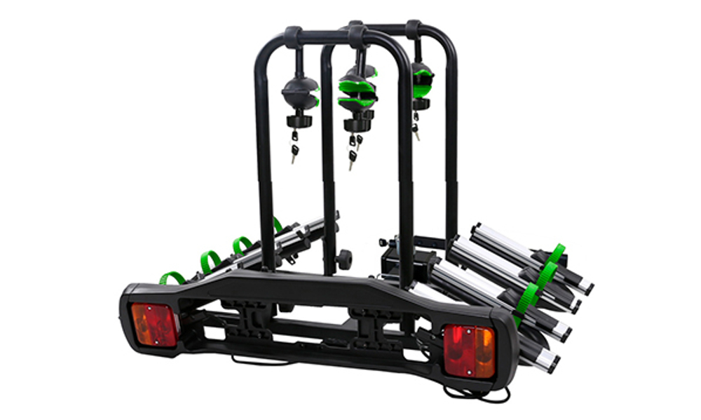 Велоплатформа WellTour-4 на фаркоп для 4 велос.  TB-005D4