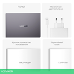 Ноутбук Huawei MateBook D 14 Core i5 12450H 16Gb SSD512Gb Intel UHD Graphics 14" IPS FHD (1920x1200) без ОС grey space WiFi BT Cam (53013XET)